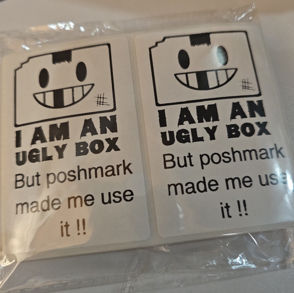 Hand Crafted Other - 50 ct Ugly Box Stickers